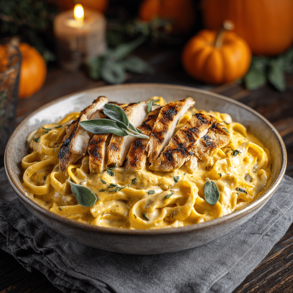 Pumpkin Sage Chicken Alfredo Recipe