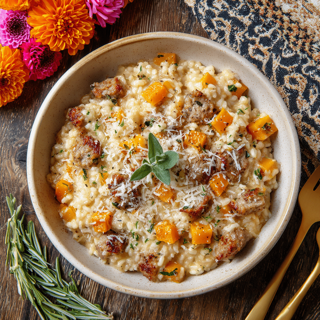 Butternut Squash and Sausage Risotto – Recipe