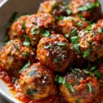 Mozzarella Stuffed Meatballs Recipe