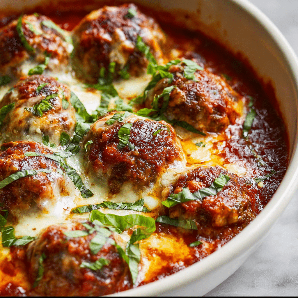 Mozzarella Stuffed Meatballs Recipe - Recipe Image