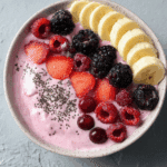 Fruit Smoothie Bowl (with Greek Yogurt) Recipe