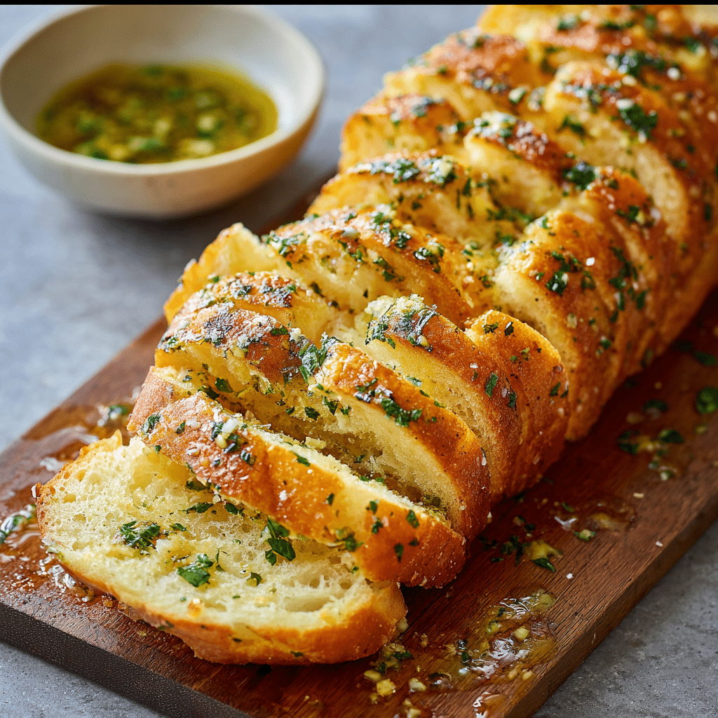 Easy Garlic Bread with Sliced Bread Recipe - Recipe Image