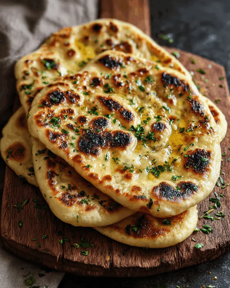 Buttery Garlic Naan Bread Recipe