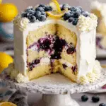 Blueberry Lemon Layer Cake Recipe