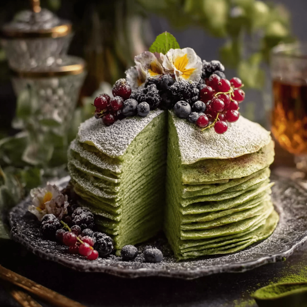 Matcha Green Tea Pancakes Recipe - Recipe Image