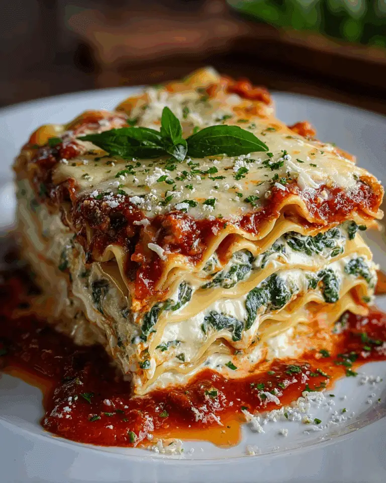 ** Delicious Spinach Lasagna Roll-Ups