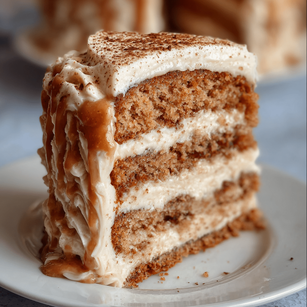 Applesauce Cake with Cinnamon Cream Cheese Frosting Recipe - Recipe Image