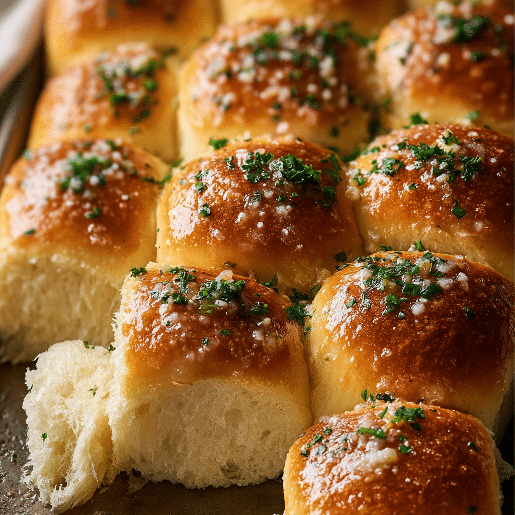 Soft and Savory Garlic Bread Rolls Recipe - Recipe Image