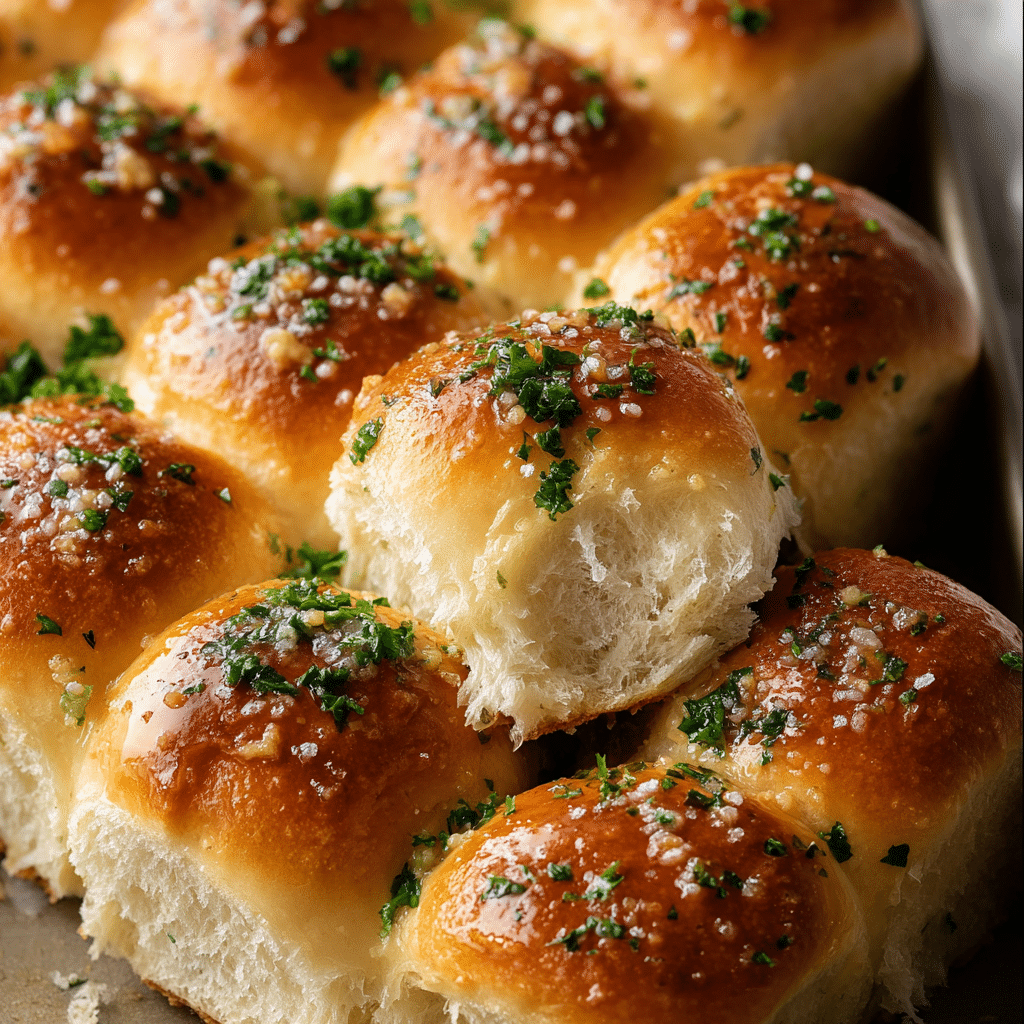 Soft and Savory Garlic Bread Rolls Recipe - Recipe Image