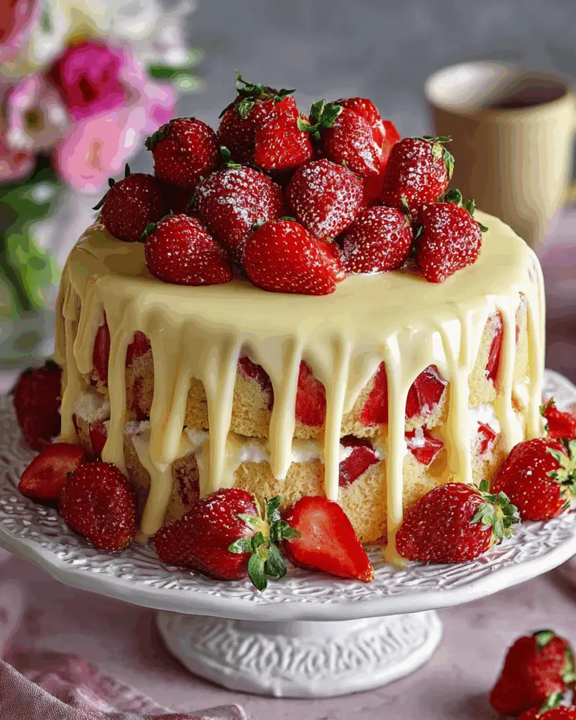 Strawberry Cream Cheese Pound Cake Recipe