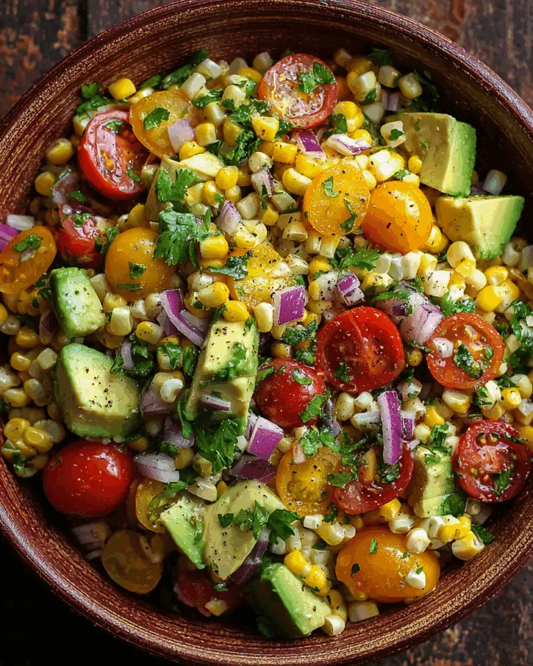 Summer Corn Salad with Avocado Recipe