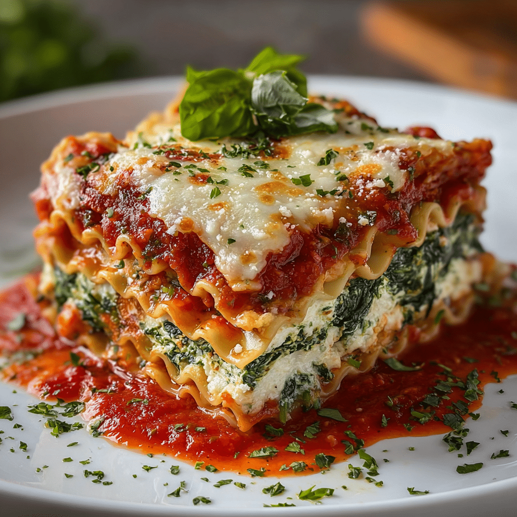 ** Delicious Spinach Lasagna Roll-Ups - Recipe Image