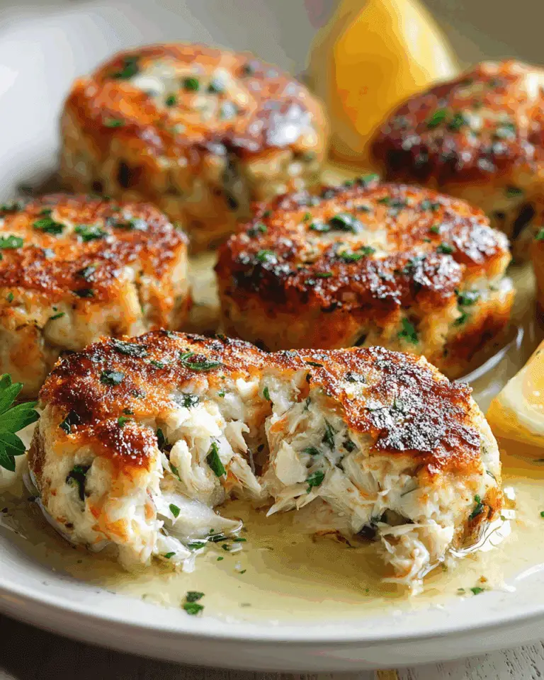 Salmon Patties with Creamy Lemon Garlic Sauce Recipe