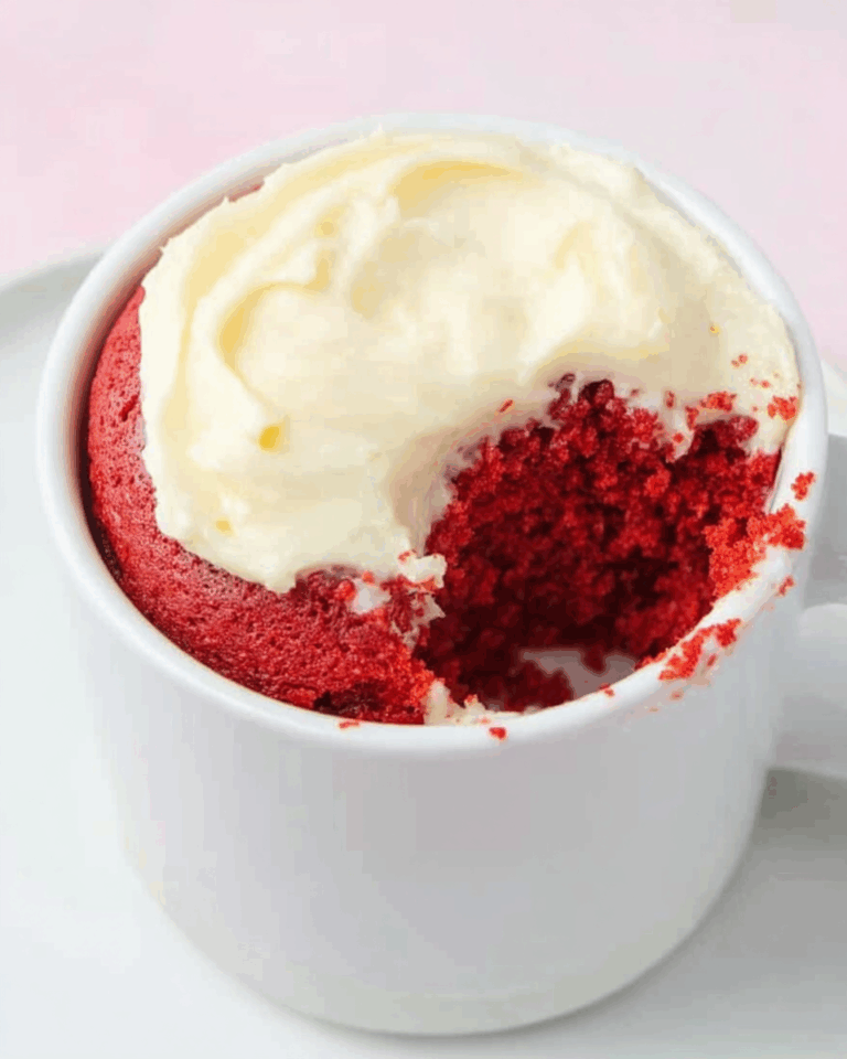 Red Velvet Mug Cake Recipe