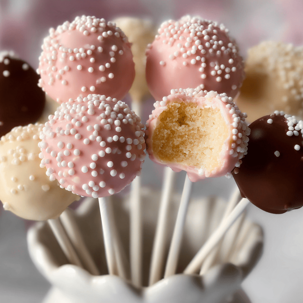 Homemade Birthday Cake Pops Recipe - Recipe Image