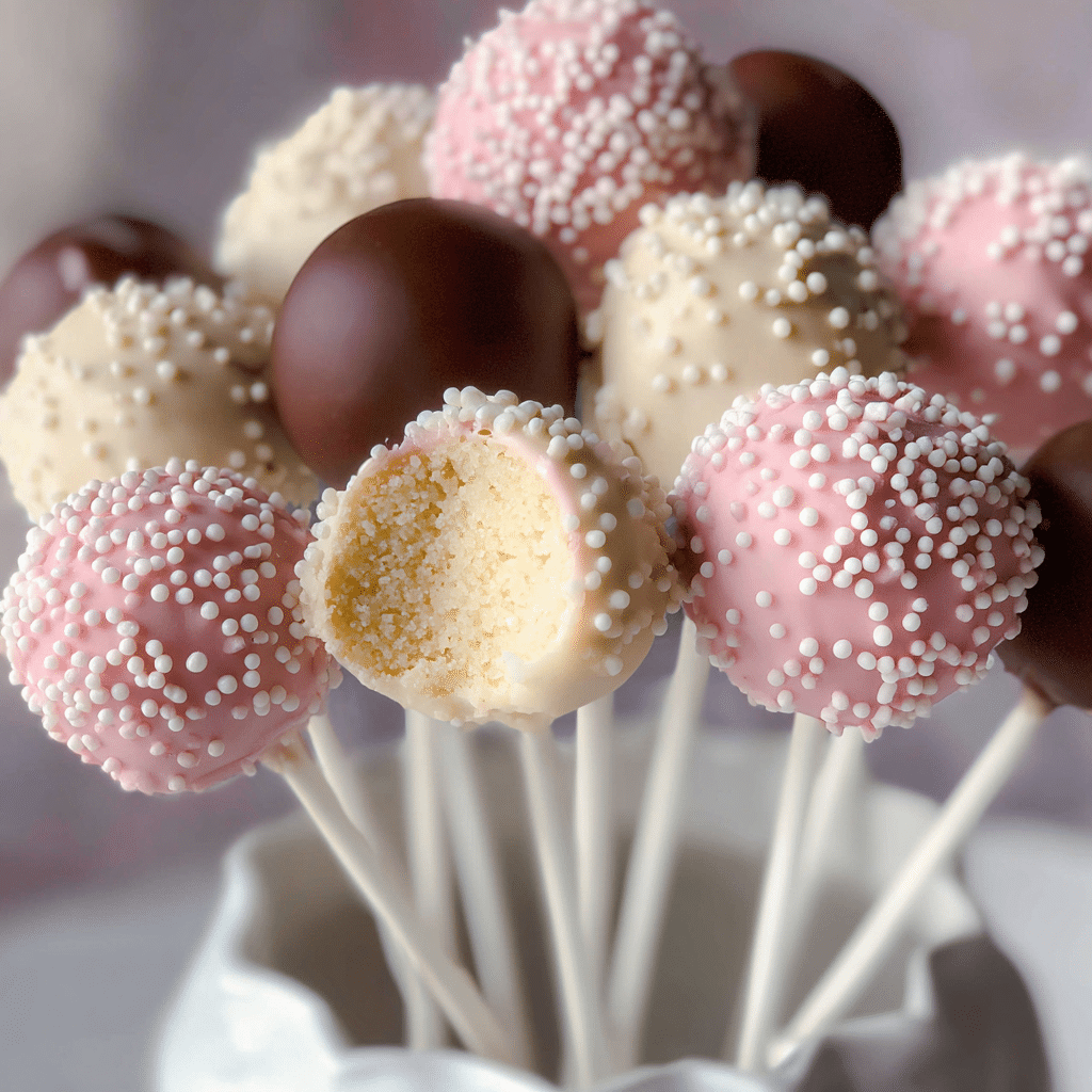 Homemade Birthday Cake Pops Recipe - Recipe Image