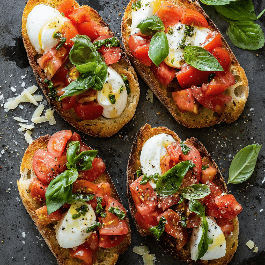Mozzarella Bruschetta Recipe - Recipe Image