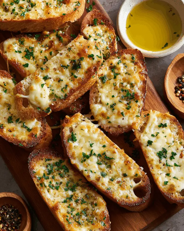 Easy Garlic Bread with Sliced Bread Recipe