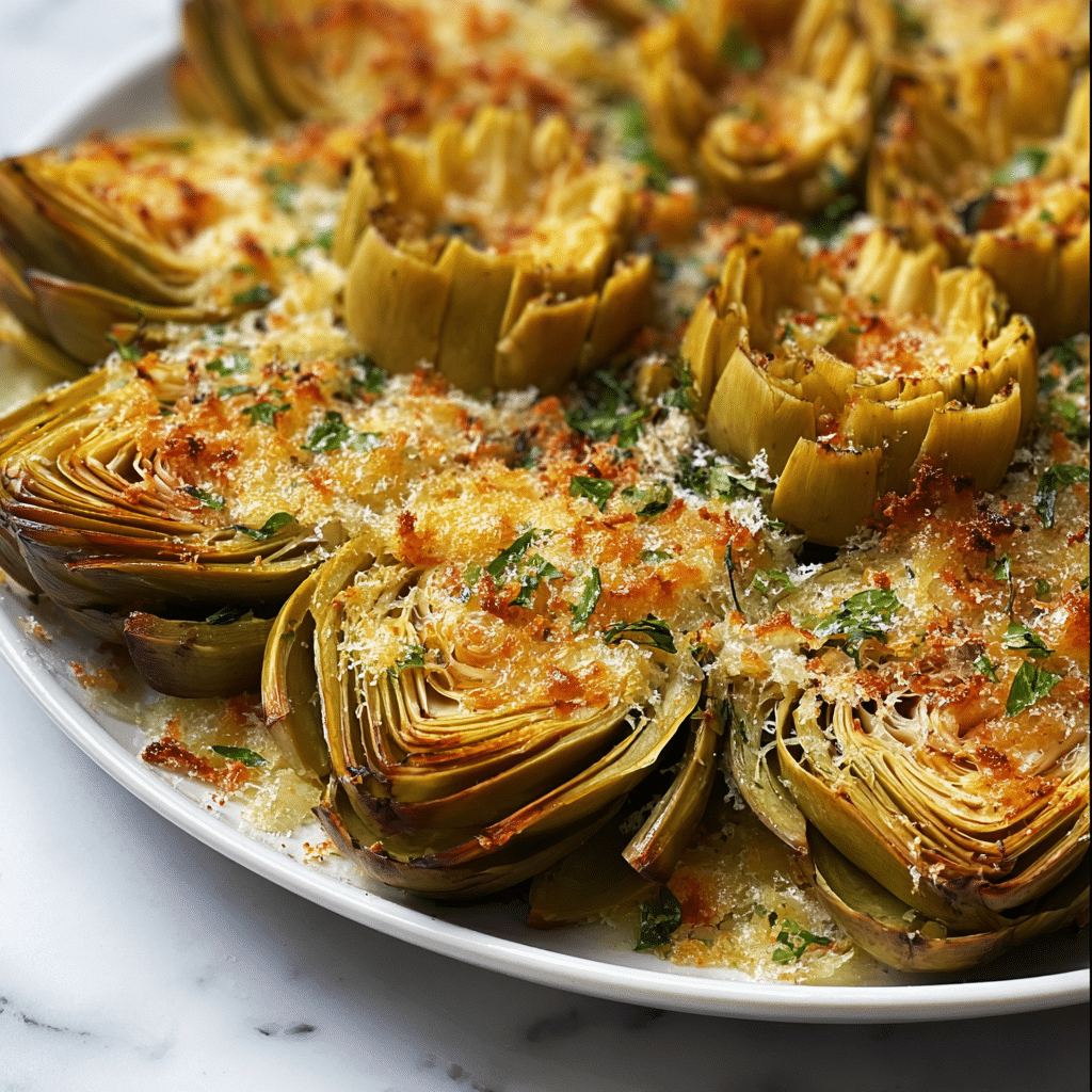 Crispy Parmesan Artichoke Hearts Recipe - Recipe Image
