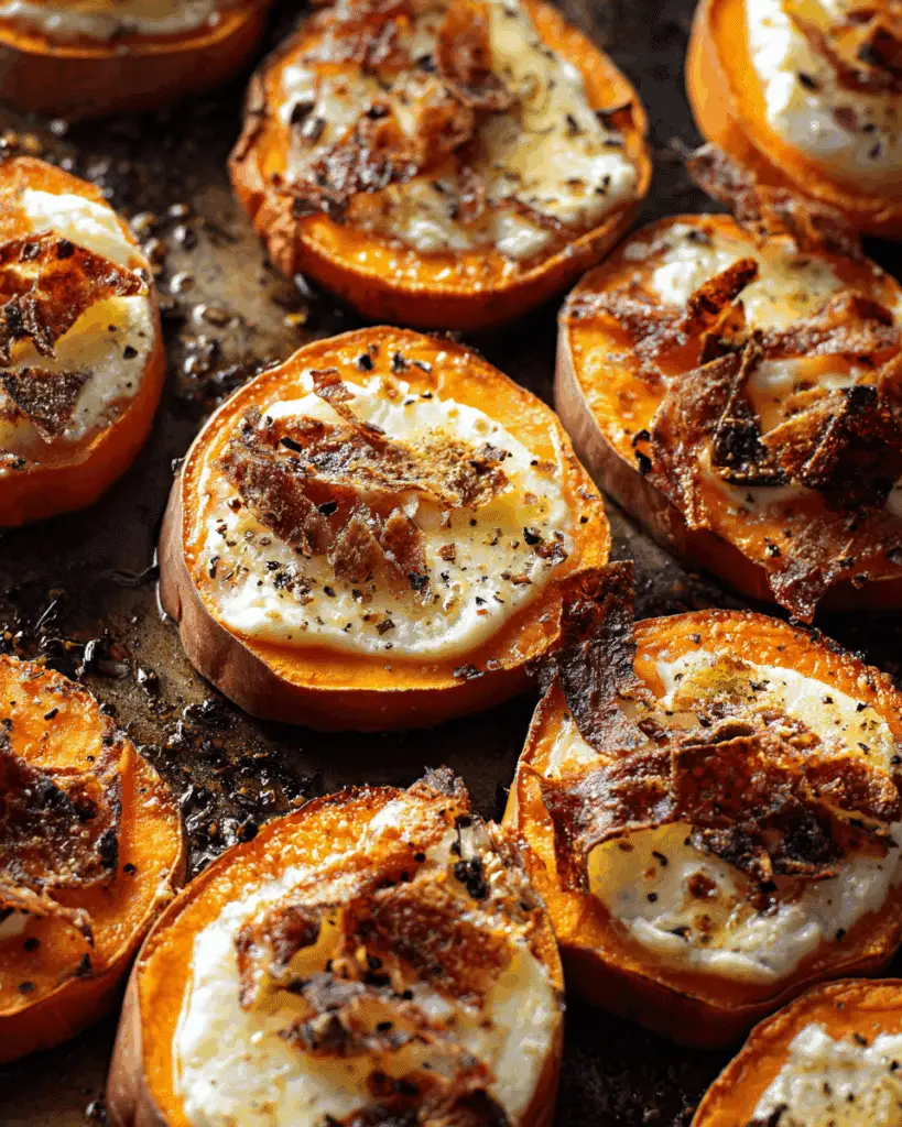 Sweet Potato Rounds with Goat Cheese Recipe