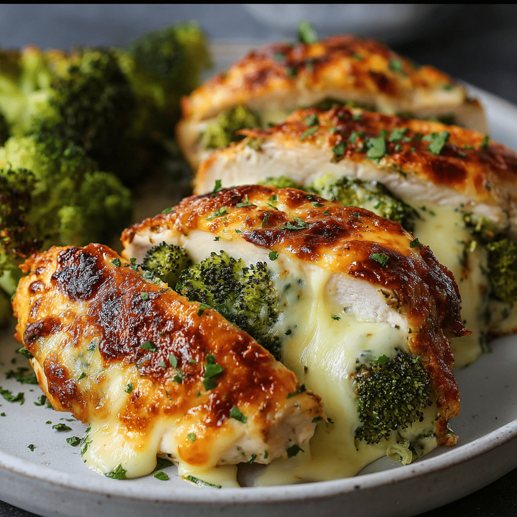 Broccoli Cheese Stuffed Chicken: Easy & Delicious - Recipe Image
