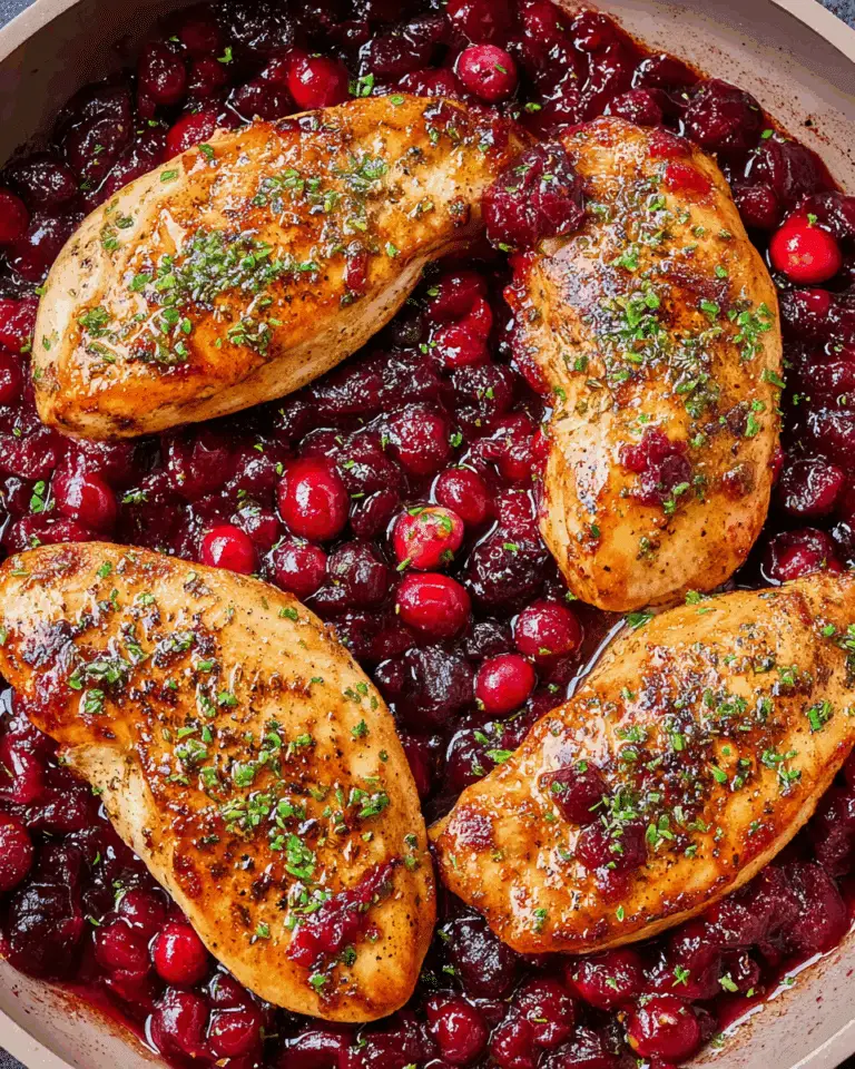 "Cranberry Balsamic Chicken Recipe