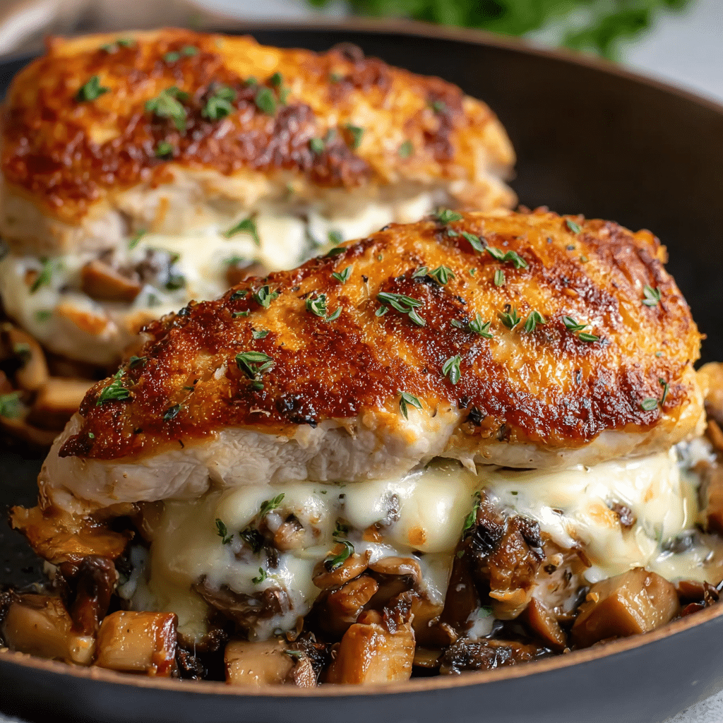 Mushroom Stuffed Chicken Breast – Quick and Easy Recipe - Recipe Image