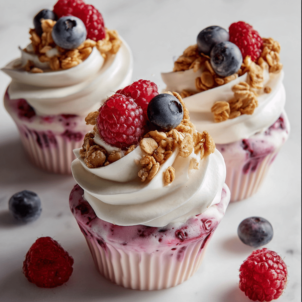 Frozen Yogurt Granola Cups Recipe - Recipe Image