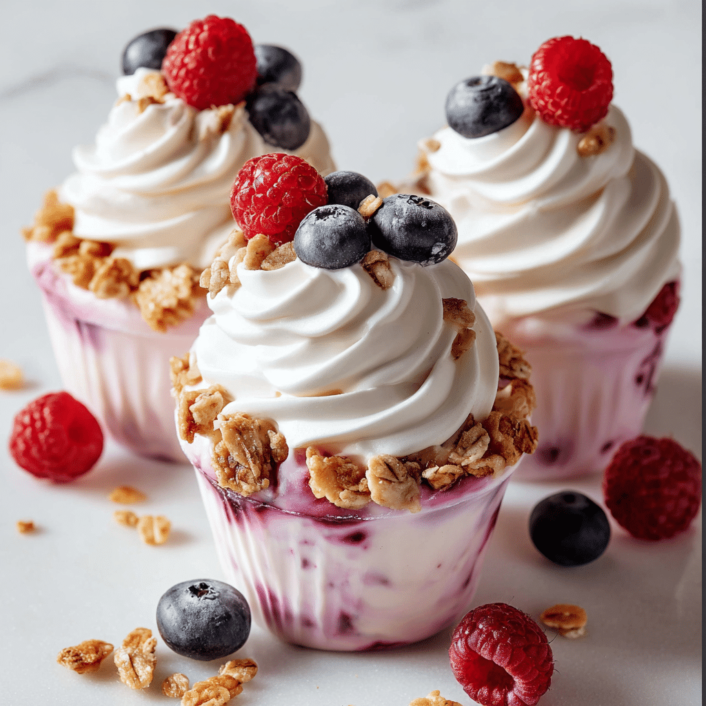 Frozen Yogurt Granola Cups Recipe - Recipe Image