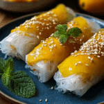 Sweet Mango Sticky Rice Rolls Recipe