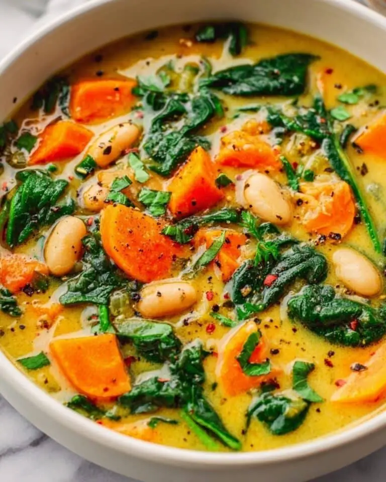 Spiced Sweet Potato Soup with Coconut, Lime & White Beans Recipe