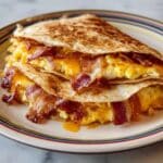 Breakfast Quesadilla with Eggs, Cheese, and Your Favorite Fillings Recipe