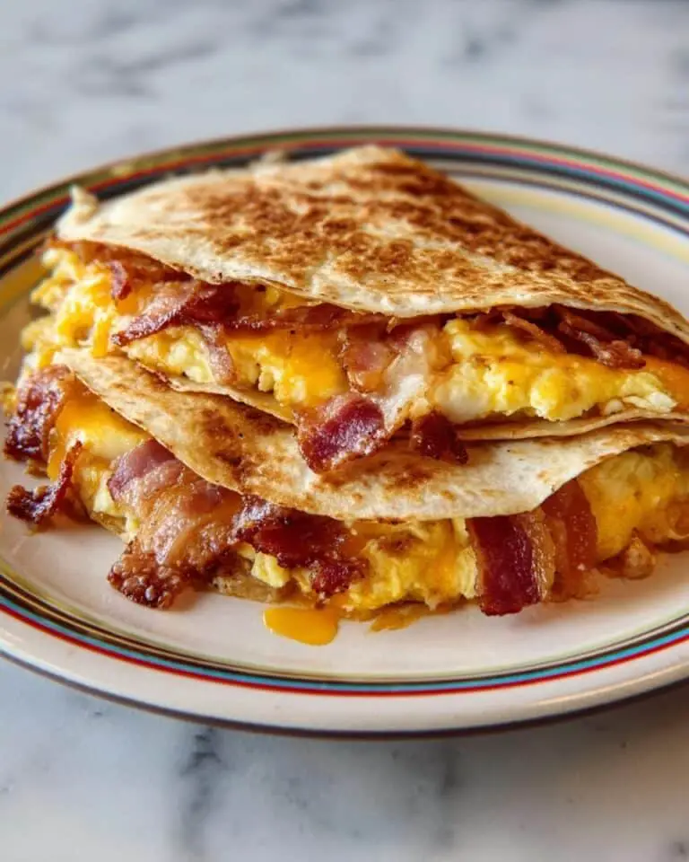 Breakfast Quesadilla with Eggs, Cheese, and Your Favorite Fillings Recipe