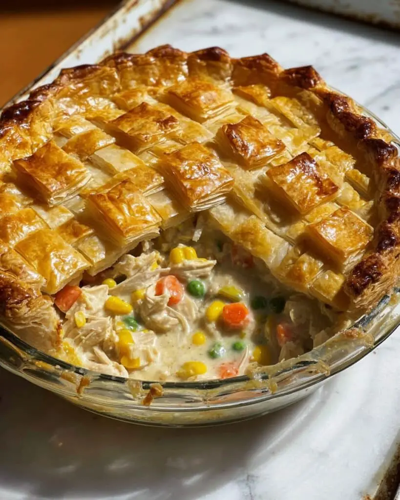 Chicken Potpie with Puff Pastry Recipe