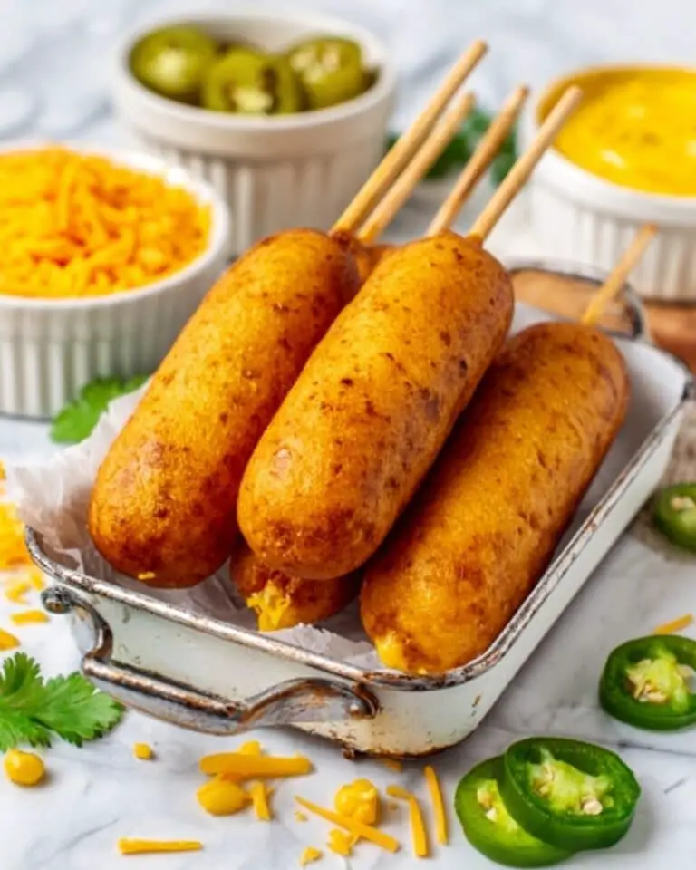 Jalapeño Cheesy Corn Dogs Recipe