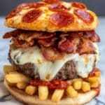 Frozen Pizza Burgers Recipe