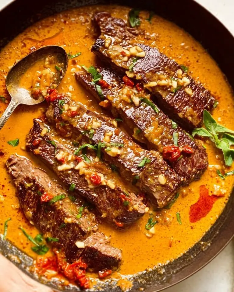Marry Me Steak with Sun-Dried Tomato Parmesan Cream Sauce Recipe