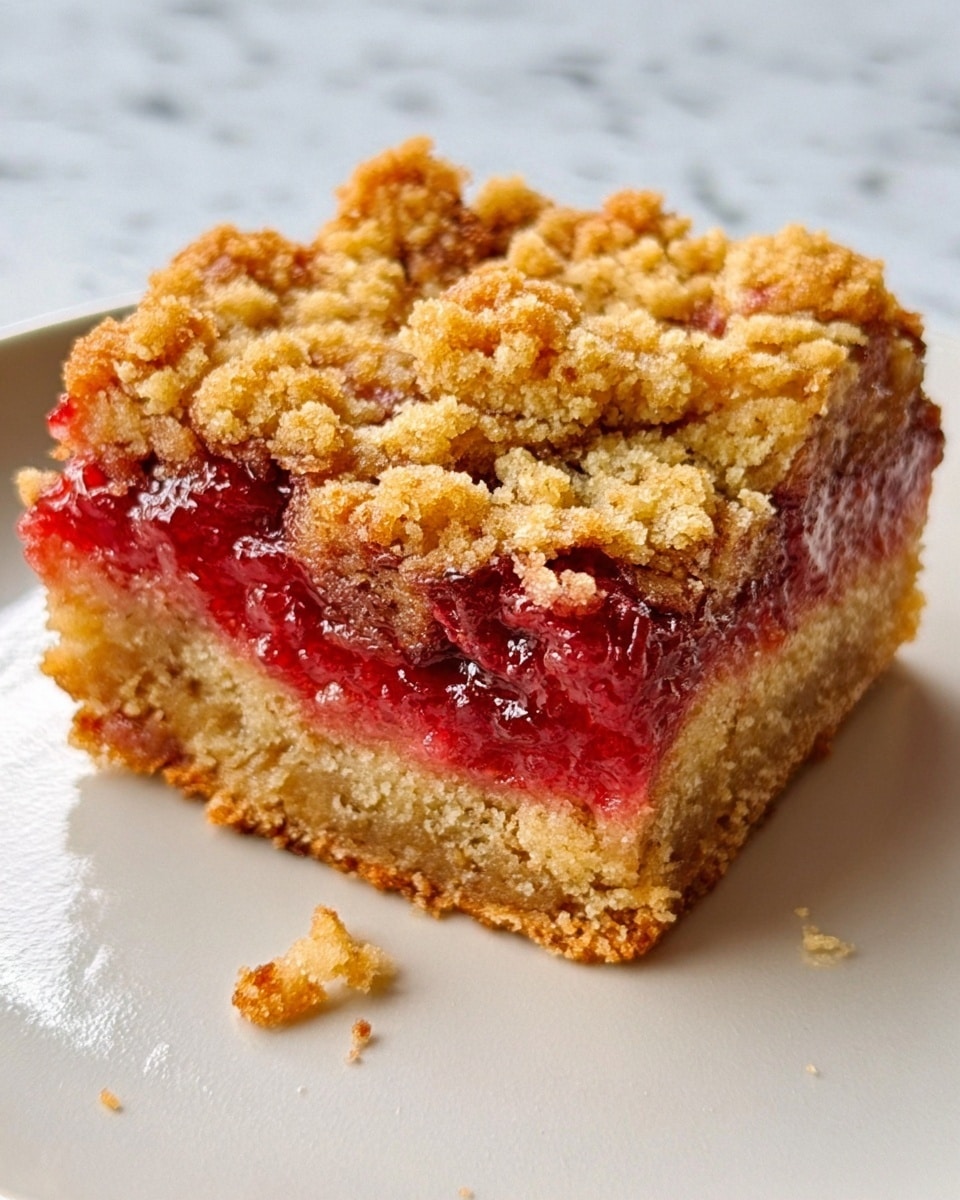 Strawberry Rhubarb Bars Recipe