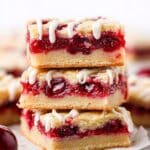 Cherry Pie Bars with Crumbly Topping Recipe