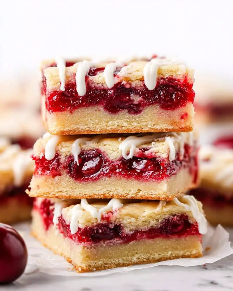 Cherry Pie Bars with Crumbly Topping Recipe