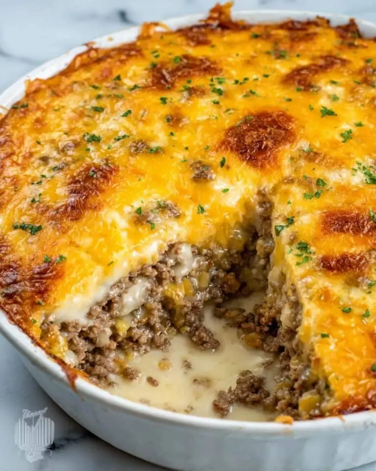 Grandma’s Beef Cheeseburger Pie Recipe