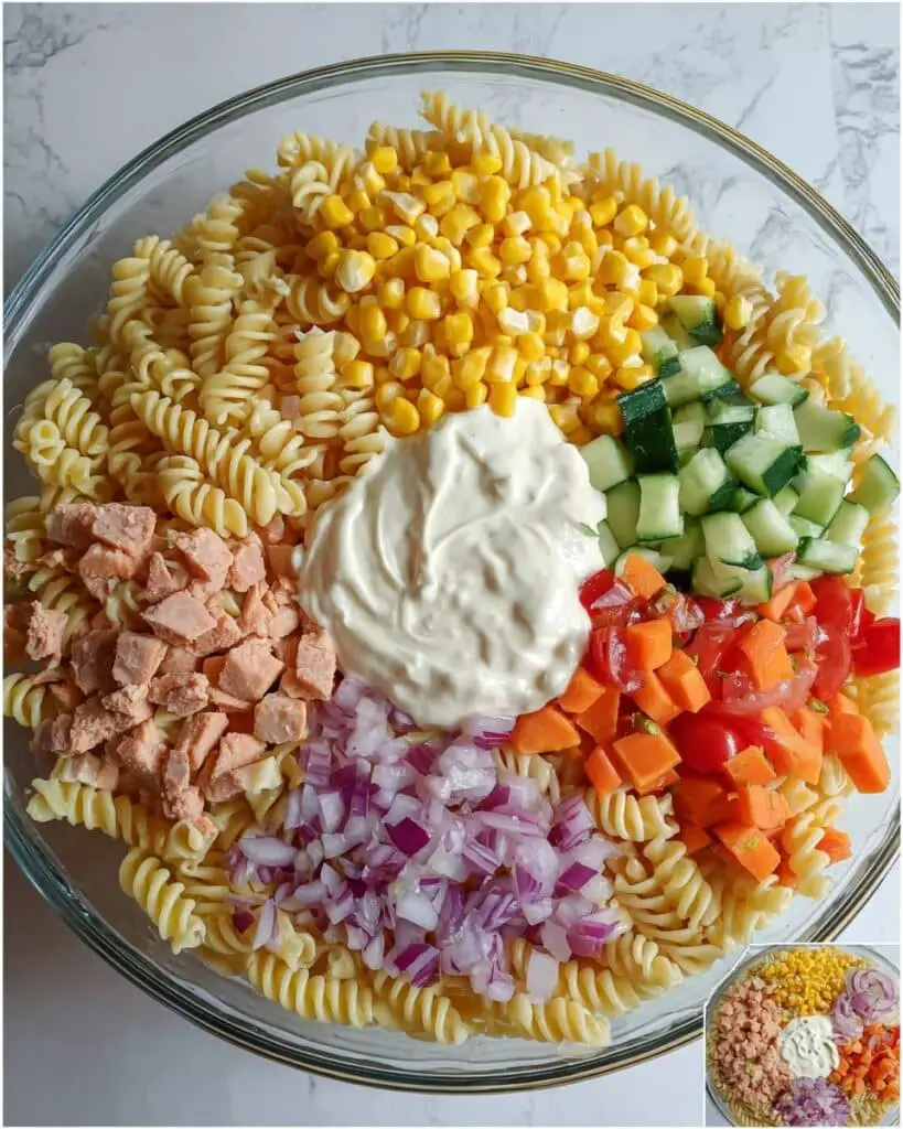 Rainbow Pasta Salad Recipe