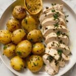 One-Pan Lemon Herb Chicken Thighs with Potatoes Recipe