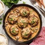 Easy Hamburger Steak with Creamy Mushroom Gravy Recipe