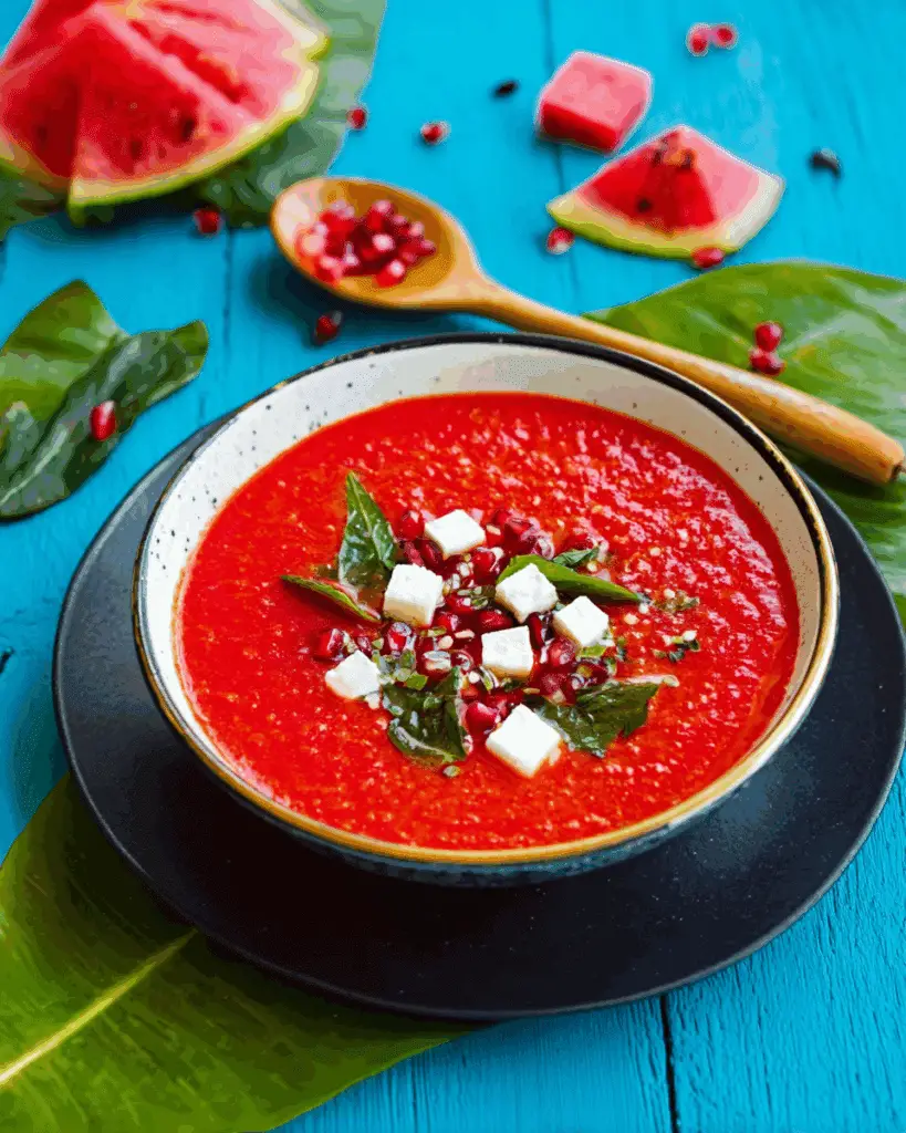 Chilled Watermelon Gazpacho Recipe