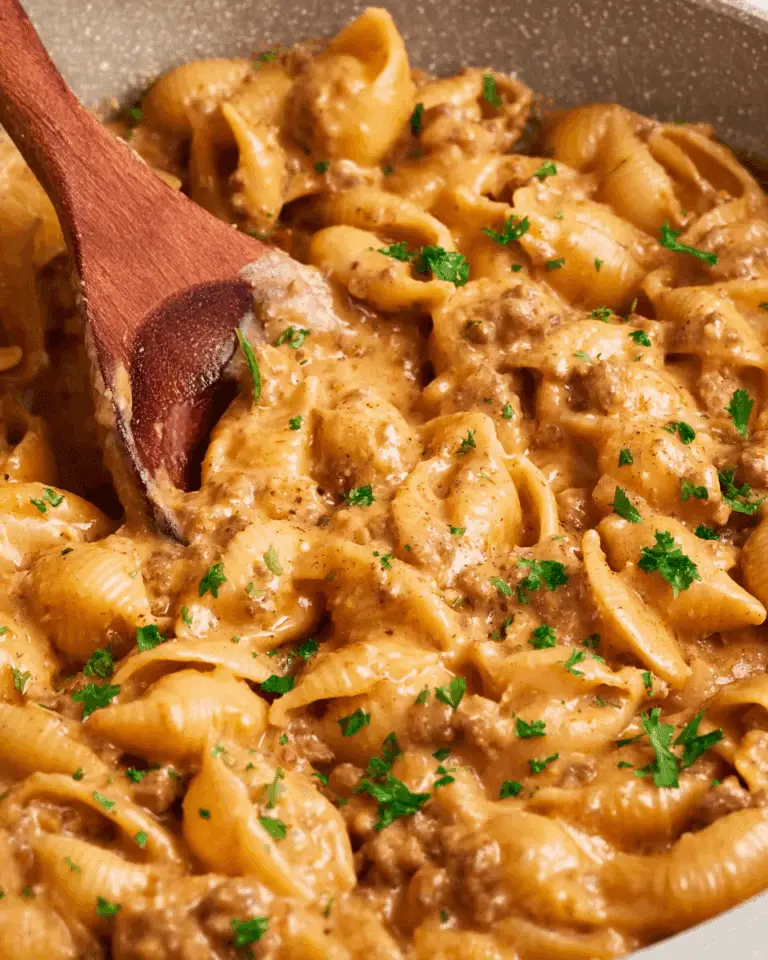 Creamy Beef Pasta (30 Minutes) Recipe