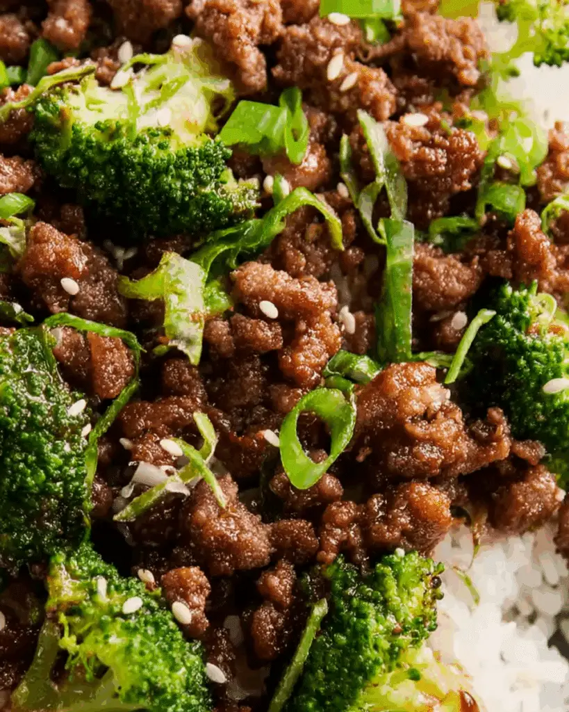 "Ground Beef and Broccoli Recipe