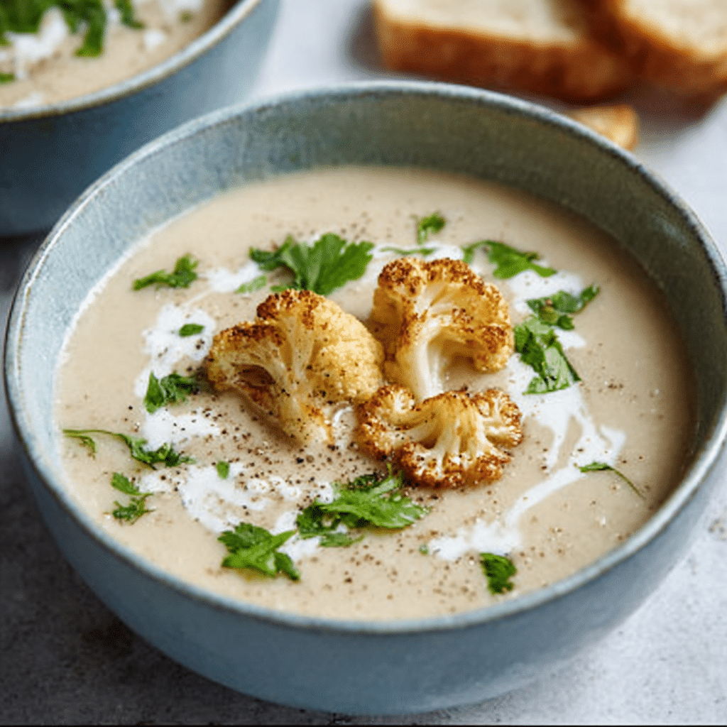 Creamy Cauliflower and Leek Soup Recipe - Recipe Image