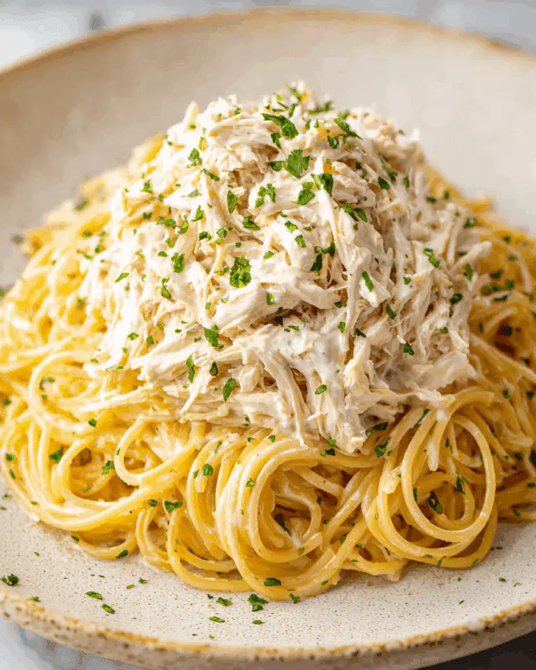 Easy Slow Cooker Angel Chicken Pasta Recipe