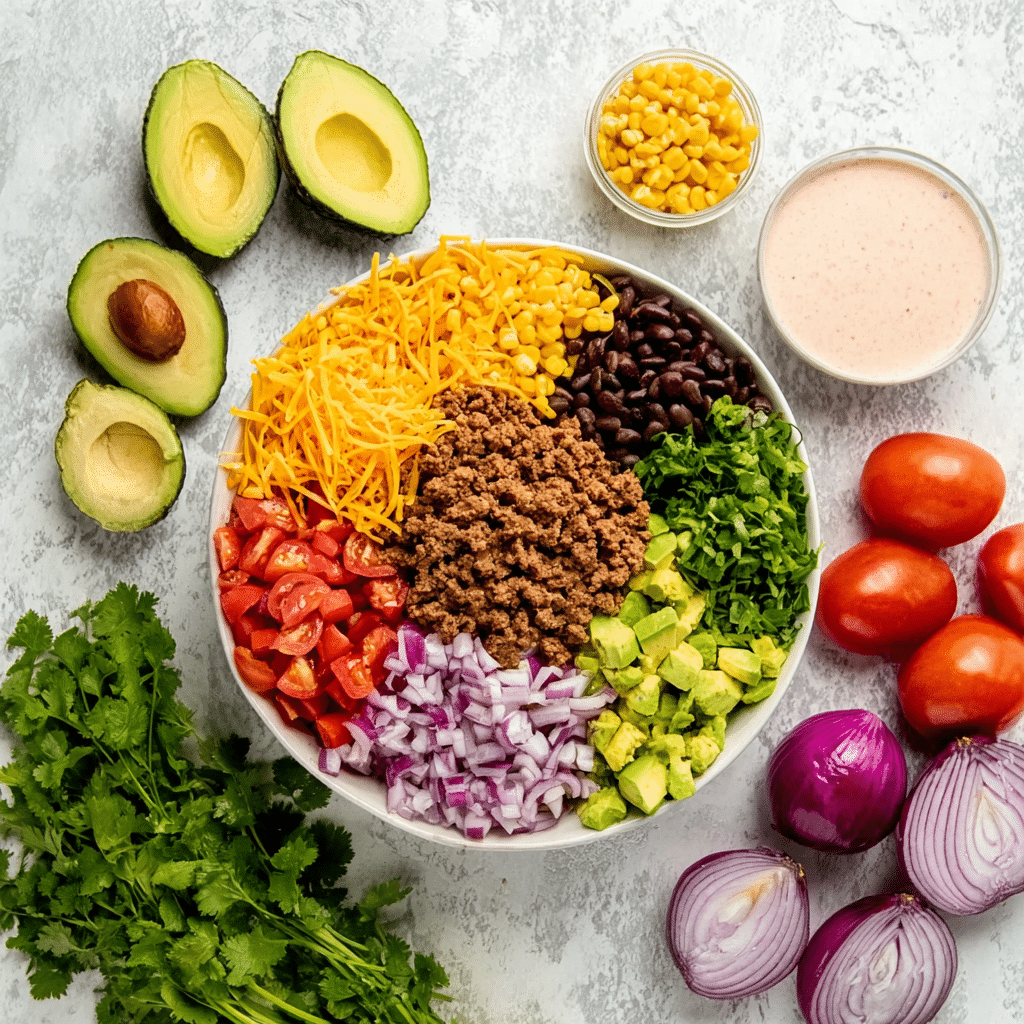 Ground Beef Taco Salad Recipe - Recipe Image